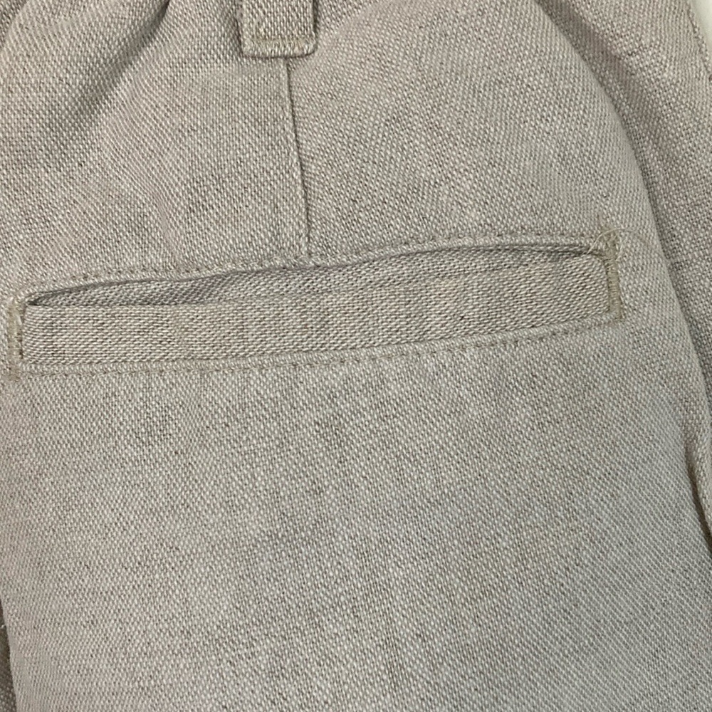 Vintage Savane Womens Barrel Style‎ Linen Cotton High Rise Pant Size 10S Tan - Picture 9 of 14